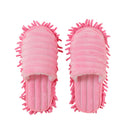 Lazy Microfibre Floor Cleaning Mop Slippers Dust Polish Shoes - Pink / Size42-44