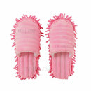 Lazy Microfibre Floor Cleaning Mop Slippers Dust Polish Shoes - Pink / Size42-44
