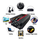 SOLIKETECH 10000W Pure Sine Wave Inverter Car Power Converter DC 12 / 24 / 48 / 60V to AC 220V Truck Inverter with LED Display - DC 24V to AC 220V