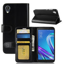 Crazy Horse Texture Horizontal Flip Leather Case for Asus ZenFone Live (L1) ZA550KL, with Wallet & Holder & Card Slots (Black)