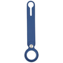 Anti-scratch Polyurethane Case Cover with Hang Loop for AirTag (Blue)