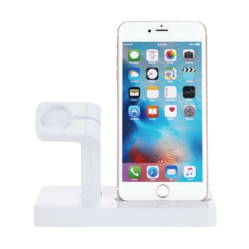 Multi-function Charging Dock Stand Holder Station for Apple Watch Series 42mm / 38mm, iPhone 5 / 5s / 6 / 6s / 7 / 7 Plus (White)