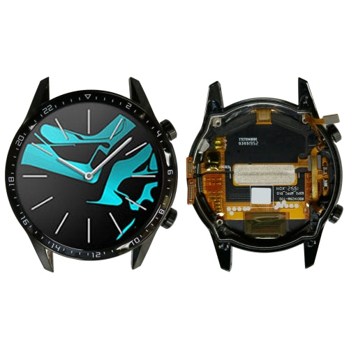 LCD Screen and Digitizer Full Assembly With Frame for Huawei Watch GT 2 46mm(Black)