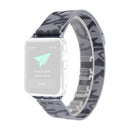 Print Milan Steel Wrist Watch Band for Apple Watch Series 3 & 2 & 1 42mm (Camouflage Grey)