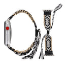 Clothes Wool Wrist Watch Band with Stainless Steel Buckle for Apple Watch Series 3 & 2 & 1 42mm(Black)