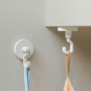 Original Xiaomi Youpin 6 PCS Qualitell 360 Degree Rotating Clothing Hooks (White)