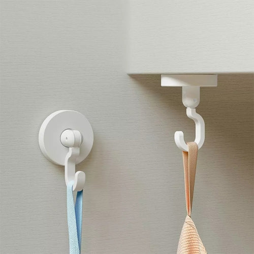 Original Xiaomi Youpin 6 PCS Qualitell 360 Degree Rotating Clothing Hooks (White)