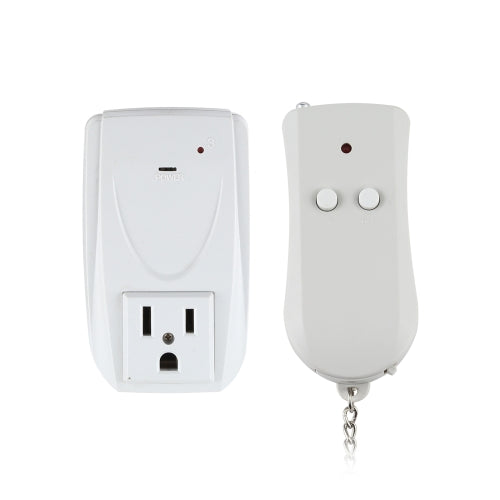 110V Indoor Wireless Smart Remote Control Switch with Single Keychain Transmitter, US Plug