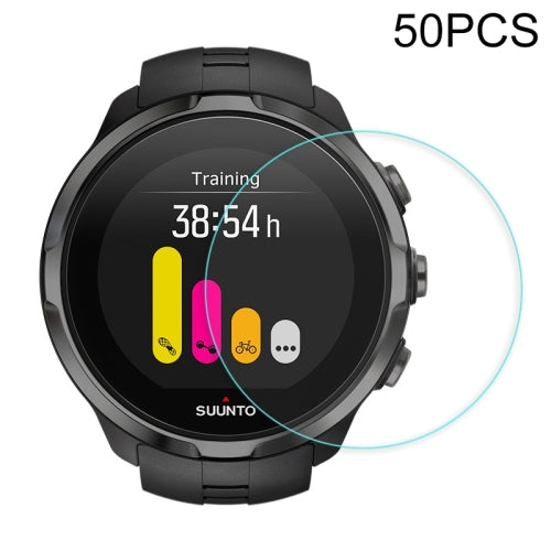 50 PCS For Suunto Spartan Traverse Alpha 0.26mm 2.5D Tempered Glass Film