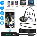 2.0MP HD Camera WiFi Endoscope Snake Tube Inspection Camera with 8 LED, Waterproof IP68, Lens Diameter: 8mm, Length: 2m, Hard Line