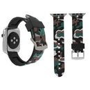 For Apple Watch Series 3 & 2 & 1 42mm Fashion Camouflage Pattern Silicone Watch Strap(White)
