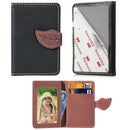 Multi-functional Wallet Card Bag Can be Attached to The Phone or The Car(Black)