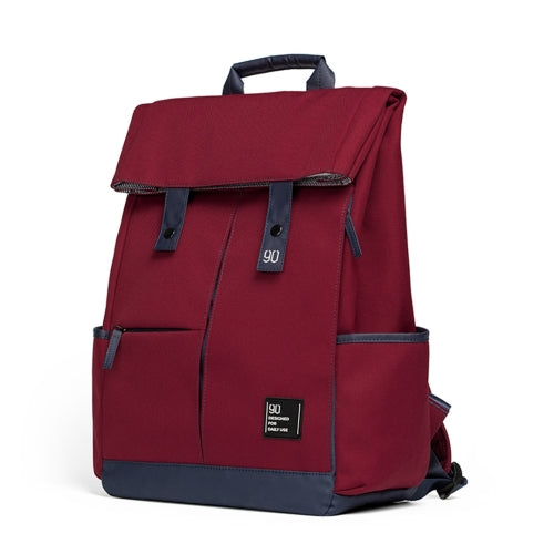 Original Xiaomi Youpin 90 Fun Vitality College Casual Style Backpack((Dark Red)