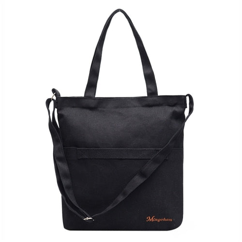 Leisure Fashion Slant Shoulder Bag Handbag (Black)