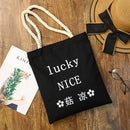 Leisure Fashion Canvas Shoulder Bag Handbag (Black)