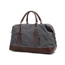 AUGUR 2012 Portable Casual Canvas Travel Handbag Baggage Shoulder Crossby Bag(Grey)