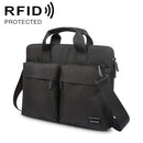 Cartinoe 15.6 inch ANTI-RFID Fashion Comfortable Breathable Polyester Laptop Bag with Handle & Shoulder Strap(Black)