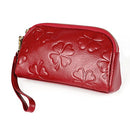 2026 Multifunctional Litchi Texture Women Large Capacity Hand Wallet Shell bag with Card Slots(Wine Red)