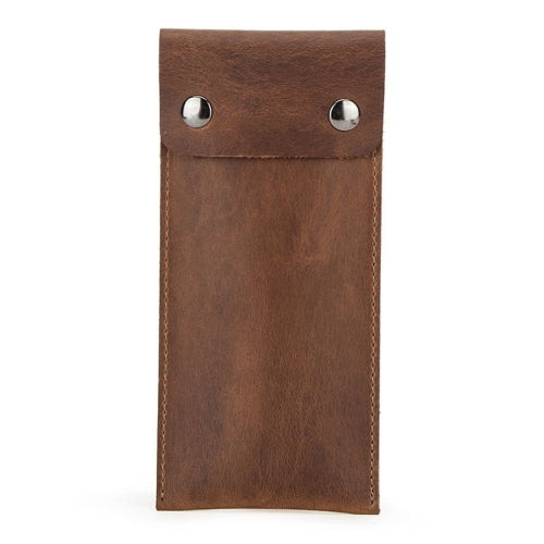 CONTACTS FAMILY CF1110 Universal Crazy Horse Leather Watch Protective Case Storage Bag for Apple Watch (Brown)