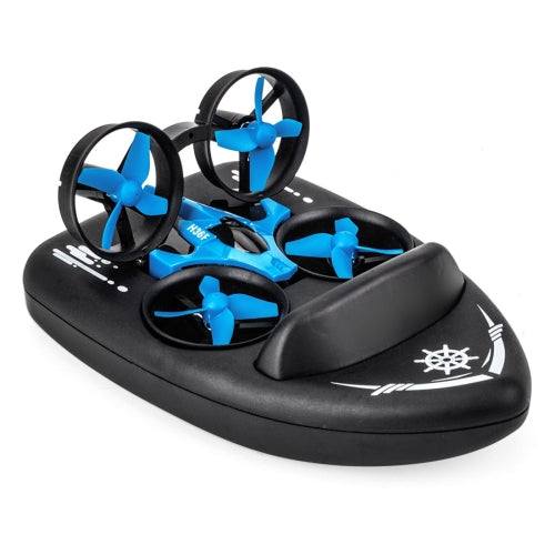 JJR/C 2.4Ghz 3 In 1 Remote Control Triphibian Boat Vehicle Drone RC Speedboat Kids Toy