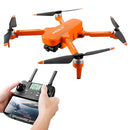 JJR/C X17 6K-GPS Foldable Brushless 2-Axis Gimbal Dual Camera RC Quadcopter Drone Remote Control Aircraft (Orange)