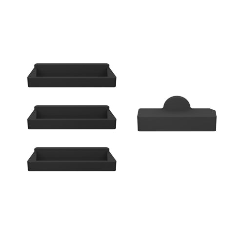 Sunnylife M2-DC276 Drone Body + Battery Charging Port Silicone Cover for DJI Mavic 2 Pro / Zoom(Black)