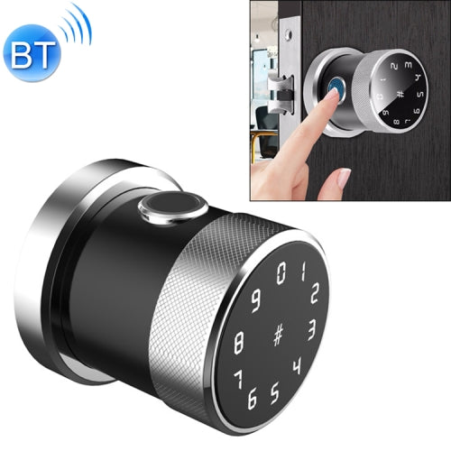 Door Lock Bluetooth Password Lock Intelligent Fingerprint Padlock Electronic Lock, Fingerprint Edition (Silver)