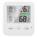 TS-9909-W Multifunction Large Screen Household Thermometer Hygrometer (White)