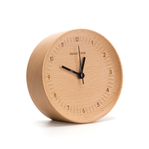 Original Xiaomi Youpin beladesign TC1714 Log Silent Sweeping Seconds Alarm Clock(Wood)
