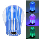 Crystal Three Light Car Breathing Racing Dash LED Magic Lamp Gear Head Shift Knob with Base, Size: 6.0 * 4.5 * 3.0 cm(Blue)