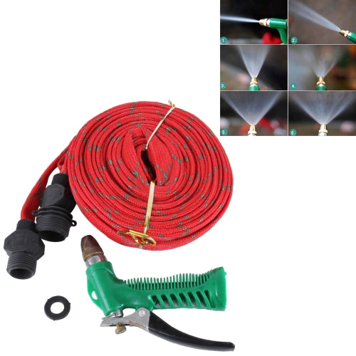 20M High Pressure Garden Car Hose Spray Washing Water Gun Sprayer Cleaner Nozzle(Red)