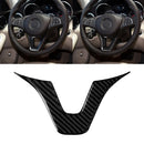 Car Carbon Fiber Steering Wheel Decorative Sticker for Mercedes-Benz
