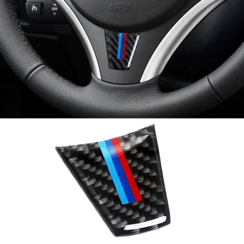 Car Carbon Fiber Steering Wheel Decorative Sticker for BMW E90 / E92