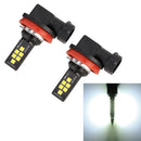 2 PCS H11 DC9-16V / 3.5W / 6000K / 320LM Car Auto Fog Light 12LEDs SMD-ZH3030 Lamps, with Constant Current (White Light)