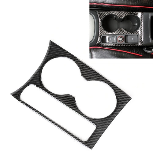 Carbon Fibre Car Water Cup Panel Decorative Sticker for Audi Q3