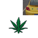 1 PCS Pure Metal Maple Leaf Car Stickers(Green)