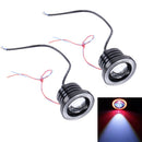 2 PCS 3.0 inch DC 12V 10W 900LM 6500K Car Angel Eyes Fog Lamp Foglight(Red Light + White Light)
