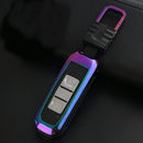 B Style Car Auto Buckle Key Shell Car Remote Control Shell Zinc Alloy Car Chain Shell Car Key Shell Case for PAOJUN, Random Color Delivery