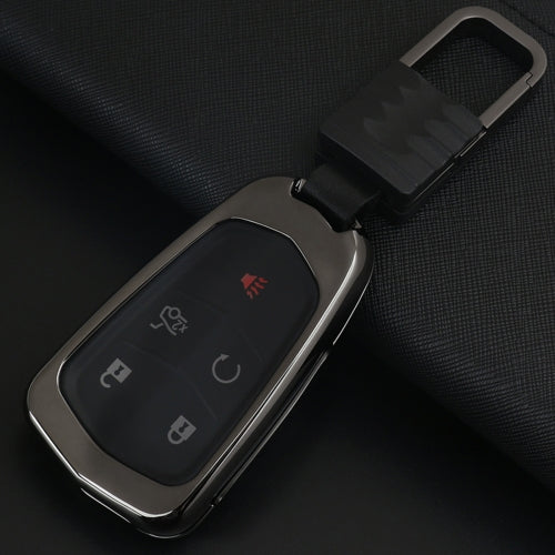 Car Buckle Key Shell Zinc Alloy Car Key Shell Case Key Ring for Cadillac, Random Color Delivery