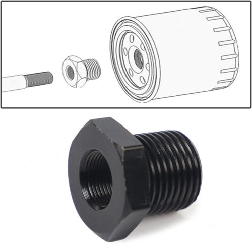 Car Oil Filter Adapters 3/4-16 to 1/2-28 Threaded Joints