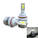 2 PCS C9 9004 18W 1800LM 6000K Waterproof IP68 Car Auto LED Headlight with 2 COB LED Lamps, DC 9-36V(White Light)