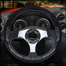 Car Modified Racing Sport Horn Button Steering Wheel, Diameter: 32cm(Black White)