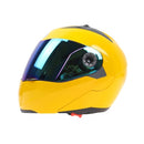 JIEKAI 105 Full Face Helmet Electromobile Motorcycle Double Lens Protective Helmet, Size: XXL (Yellow+Color)
