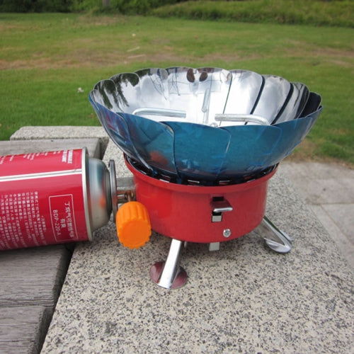 K-203 Portable Collapsible Outdoor Backpacking Camping Stove Butane Propane Burner for Gas Canisters