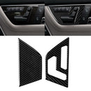 2 PCS Car Carbon Fiber Right Drive Seat Adjustment Panel Decorative Sticker for Mercedes-Benz W204 2007-2013