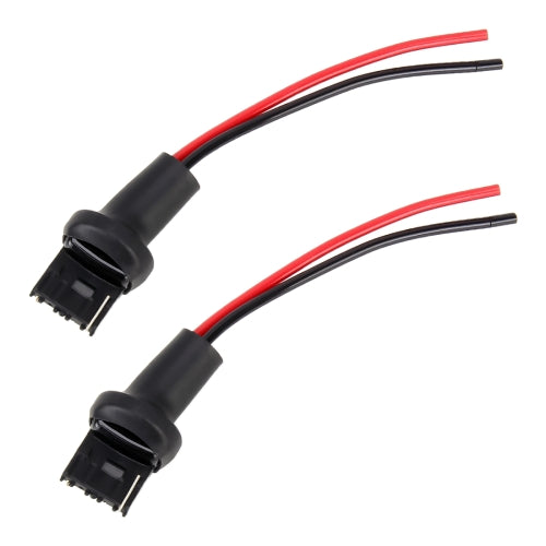 1 Pair T20 / 7440 Bulb Holder Base Male Socket with Wire