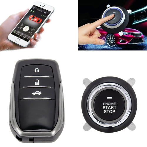 RFID Smart Keyless Car Switch Car Engine Start Stop Switch Car Push Start Switch for Toyota, Link with Cellphone