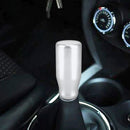 Universal Car Modified Gear Shift Knob Solid Color Smooth Auto Transmission Shift Lever Knob with Three Rubber Covers(Silver)