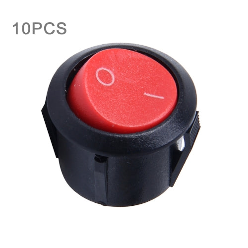 10 PCS Car Auto Universal DIY 2 Pin Round Cap OFF- ON Push Button