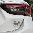 Scorpion Shape Shining Metal Car Free Sticker(Yellow)